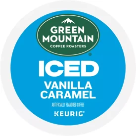 Brew Over Ice Vanilla Caramel Coffee K Cup Green Mountain en general